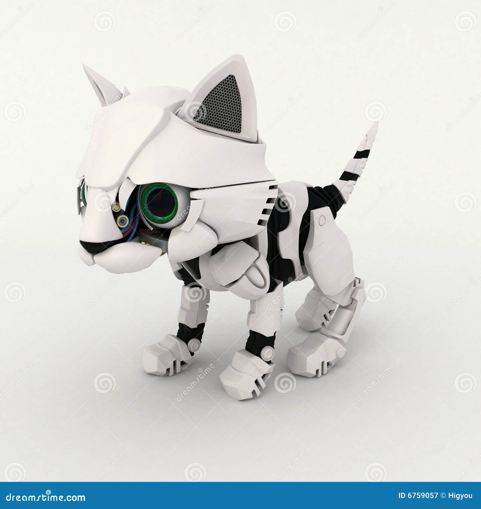 Robot Kitten stock illustration. Image of cartoon, kitten - 6759057