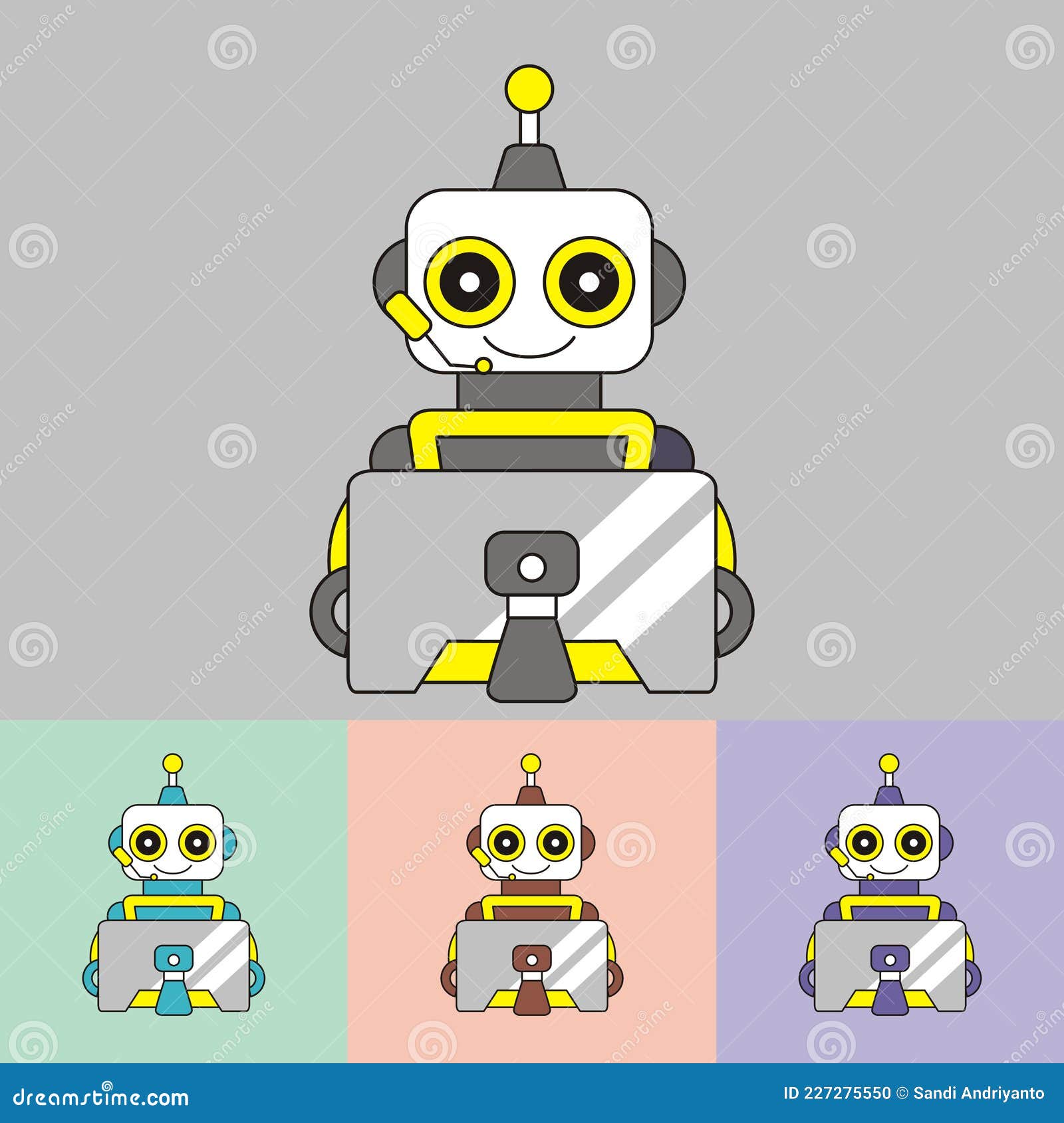 Robot Logo Vector - Chat Bot - Future Technology Stock Vector -  Illustration of machine, android: 227275550