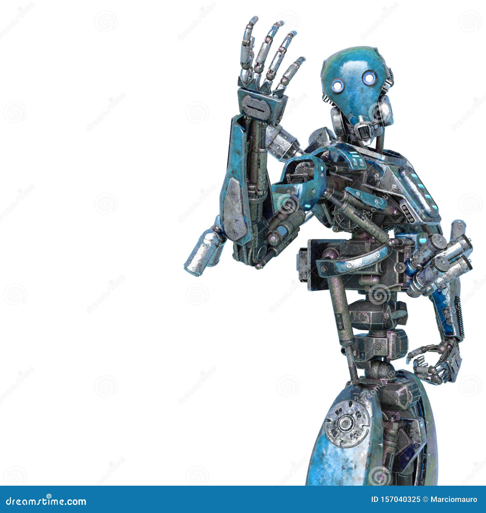 Robot Ninja Appelant Ã Se Battre Sur Fond Blanc Illustration Stock -  Illustration du robotique, découpage: 157040325