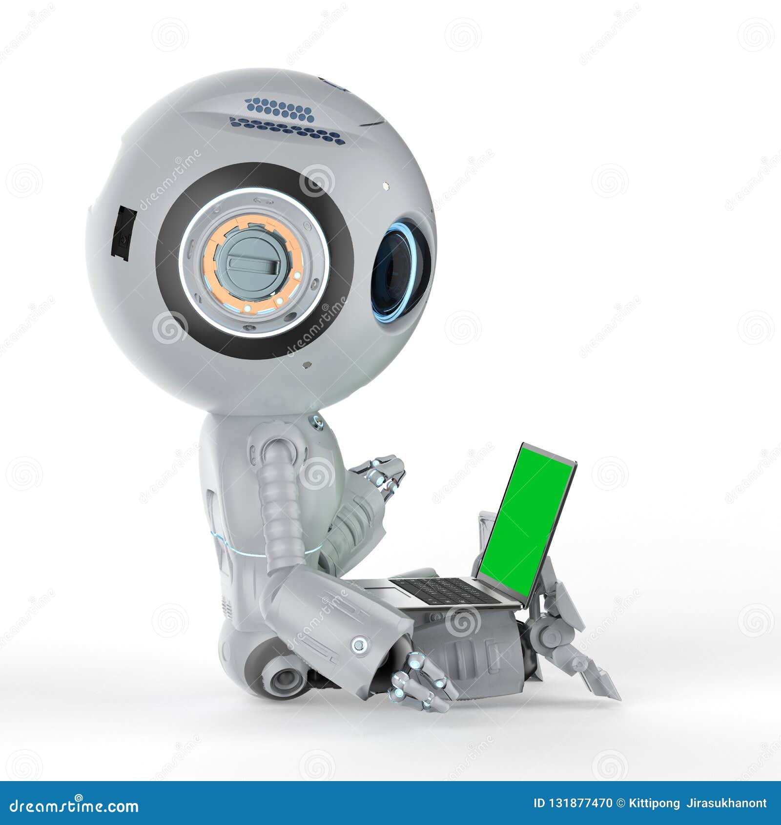 Mini Robot Toy Vector