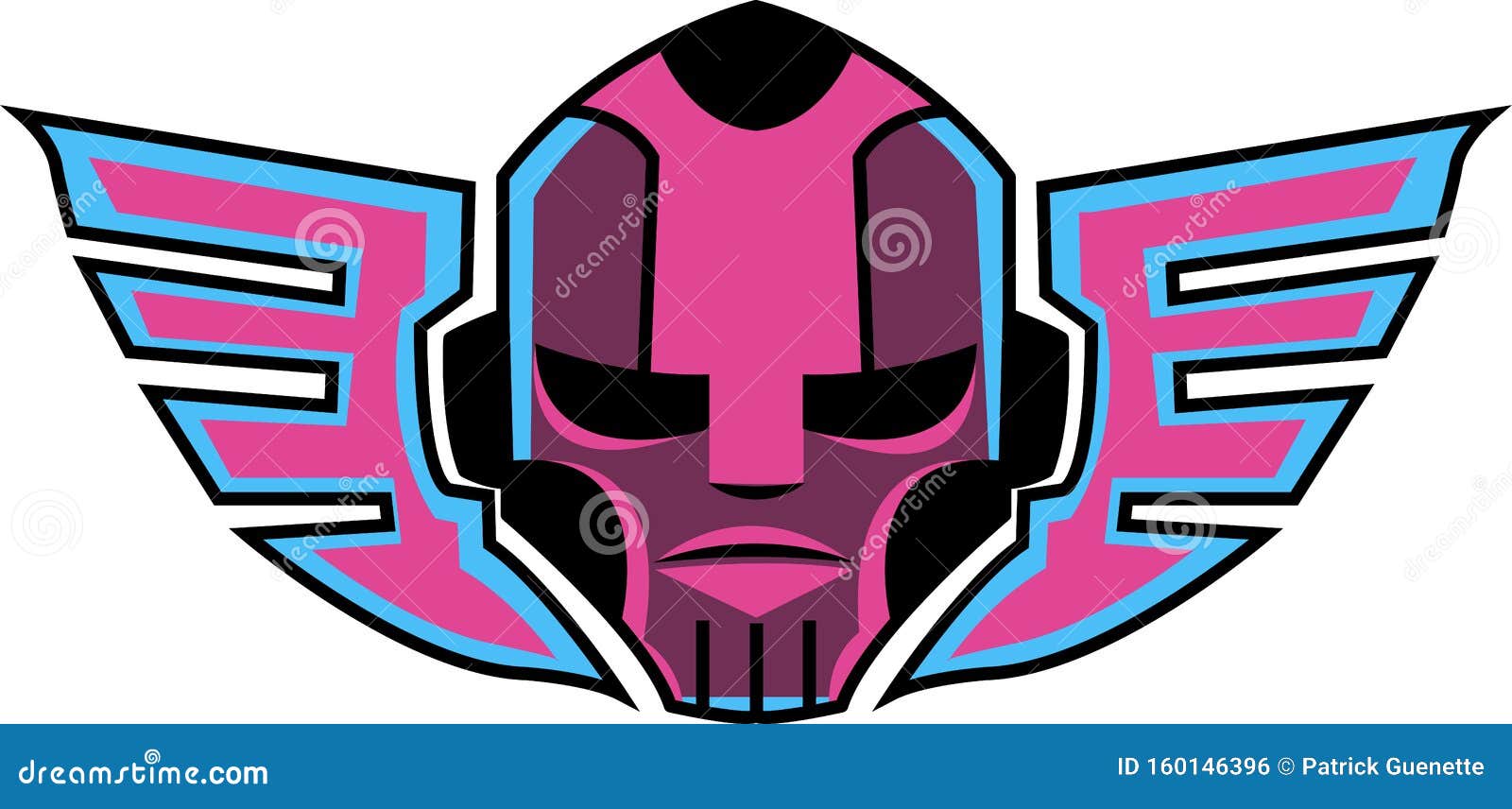 Robot In Pink Color, Illustration, Vector Stock Vector - Illustration