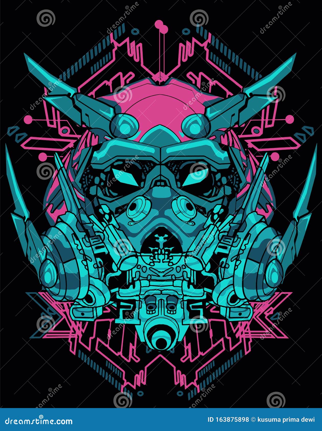 Cyberpunk samurai t shirt фото 39