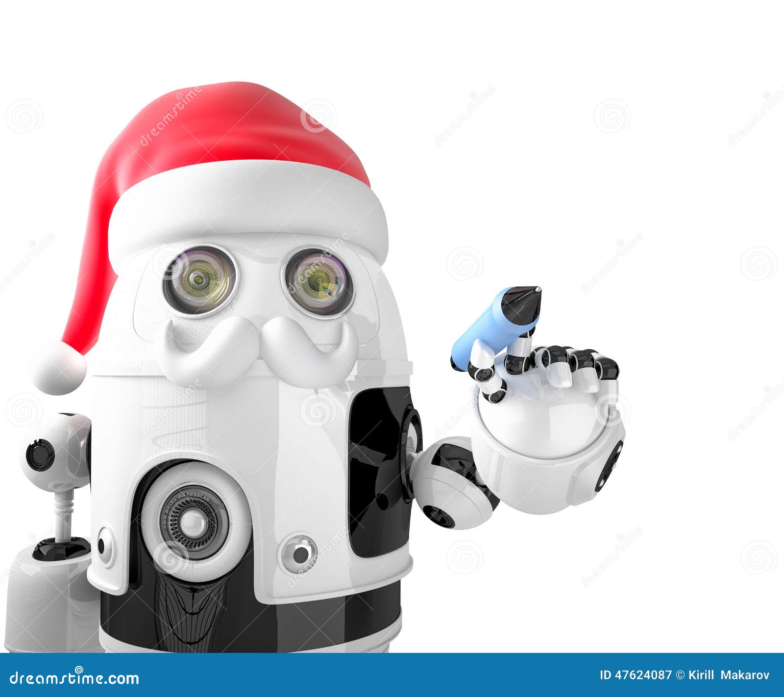 Robot Santa Claus Holding a Pen. Isolated. Contains Clipping Path Stock Illustration - Illustration of isolated, happy: 47624087 Robot Santa Claus Holding a Pen. Isolated. Contains Clipping Path Stock Illustration - Illustration of isolated, happy: 47624087