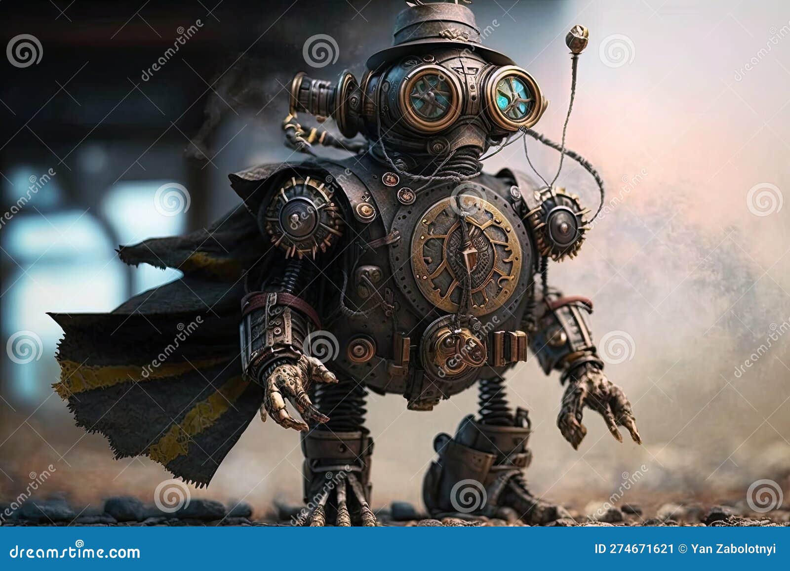 Robot Steampunk Steam Art Ai. Generative AI Stock Illustration -  Illustration of steampunk, gear: 274671621