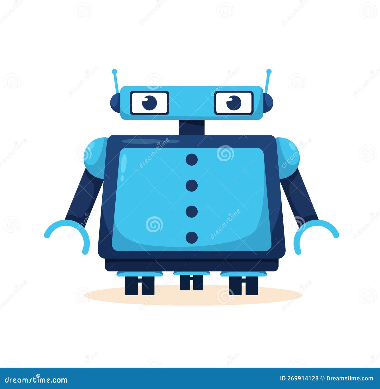 Robot Toy for Kids Vector Illustration Stock Vector Illustration of