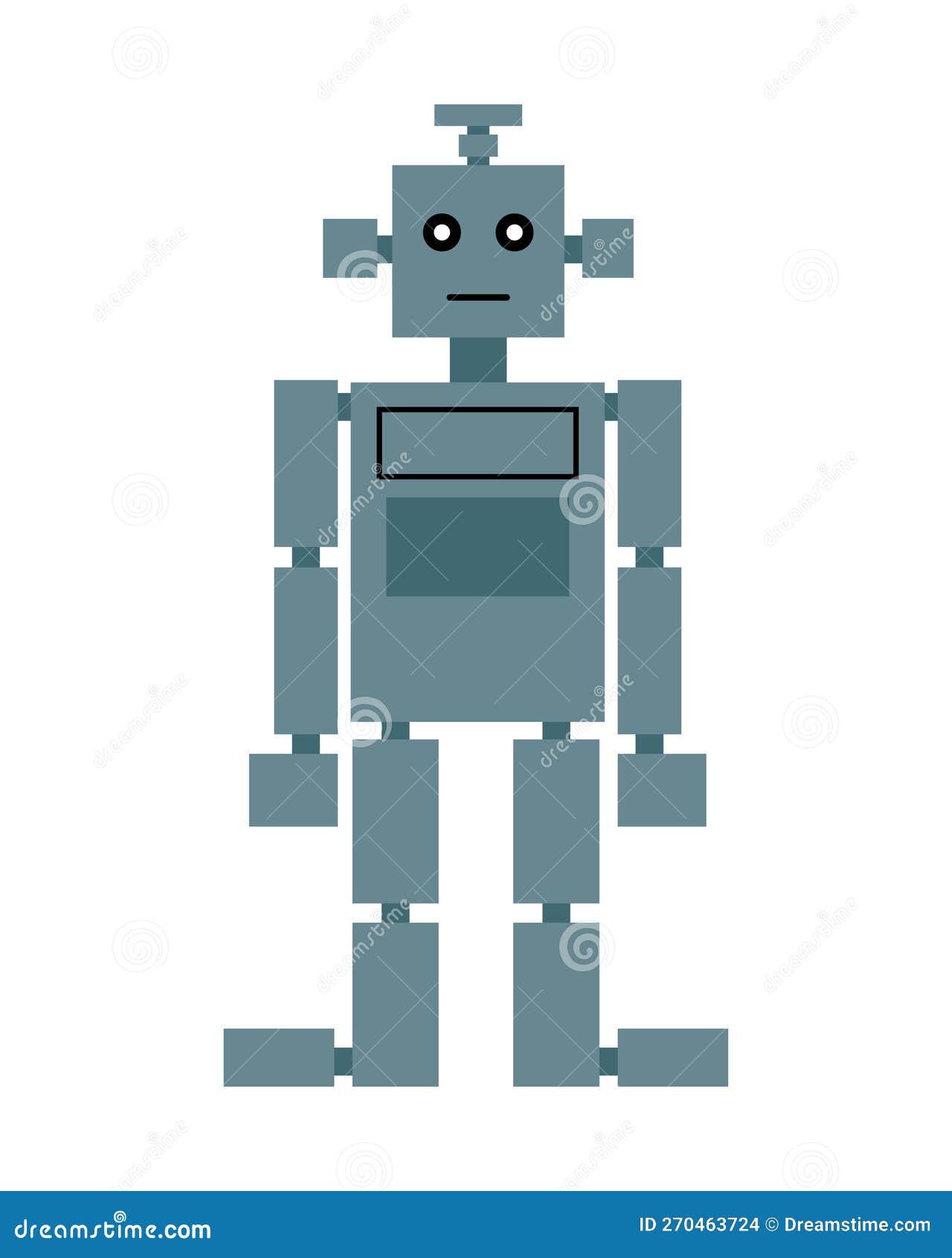 Robot, vector stock vector. Illustration of friendly - 270463724