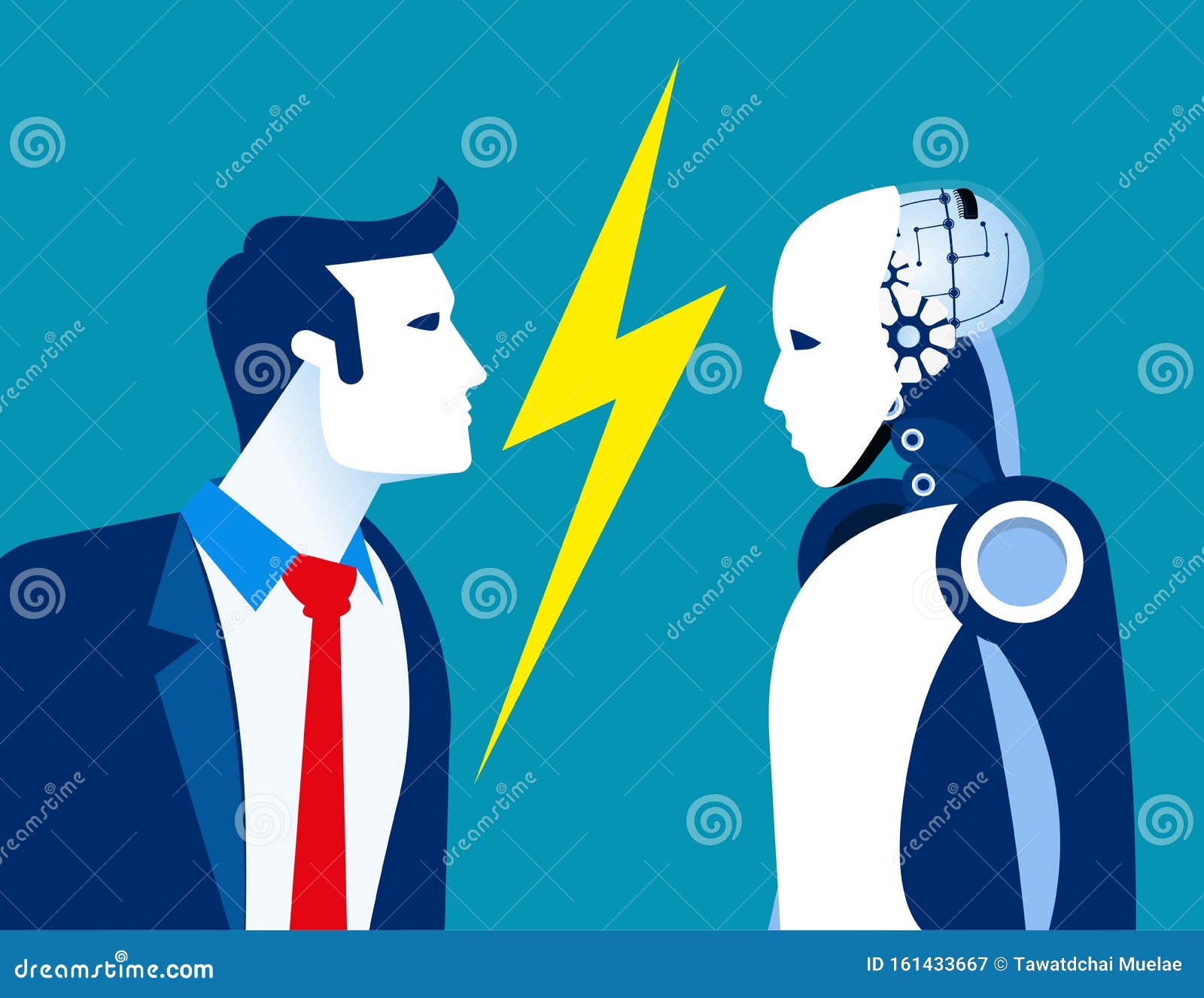 human vs robot presentation