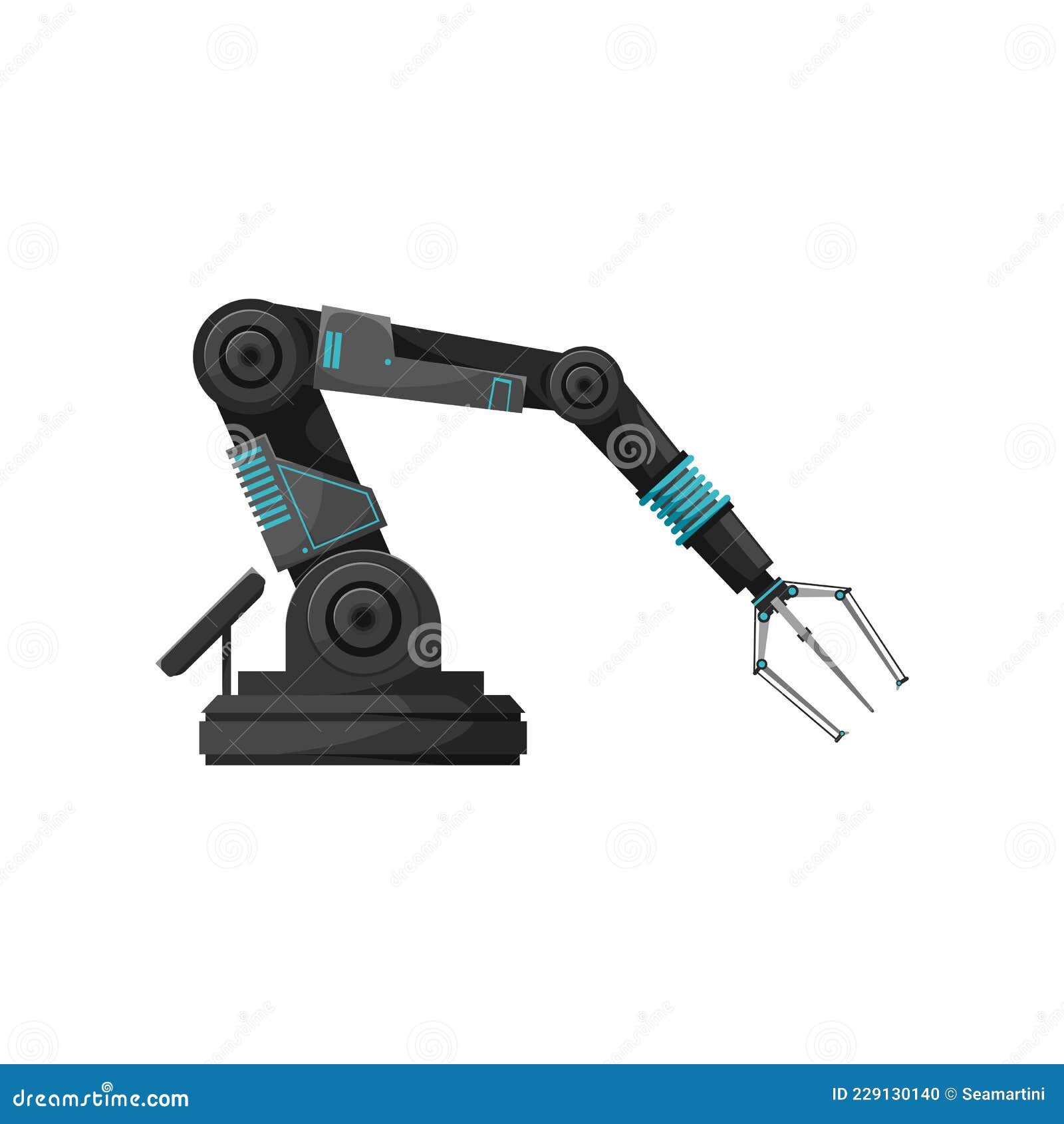træ adelig kollidere Robotic Arm with Claw, Automated Computer Device Stock Vector -  Illustration of manufacture, modern: 229130140