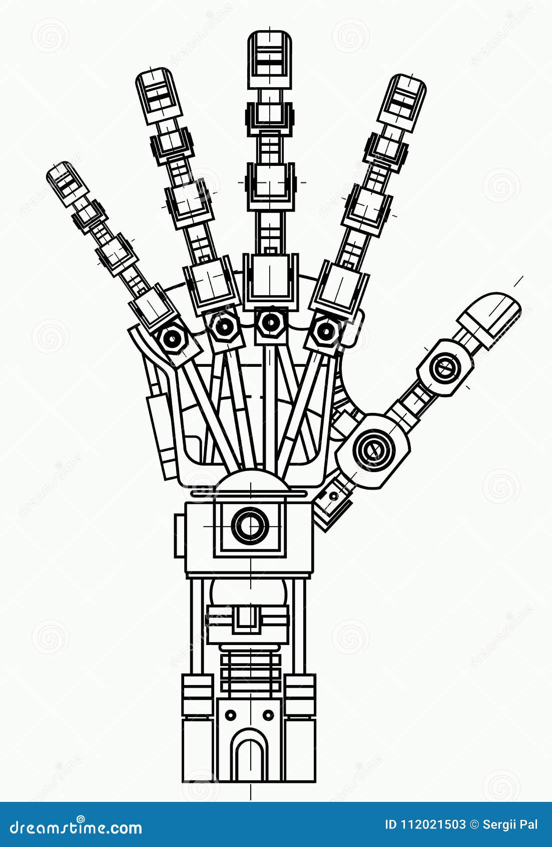 Robotic Arm Icons, Sketch Line Design Royalty Free SVG, Cliparts, Vectors,  and Stock Illustration. Image 95903191.