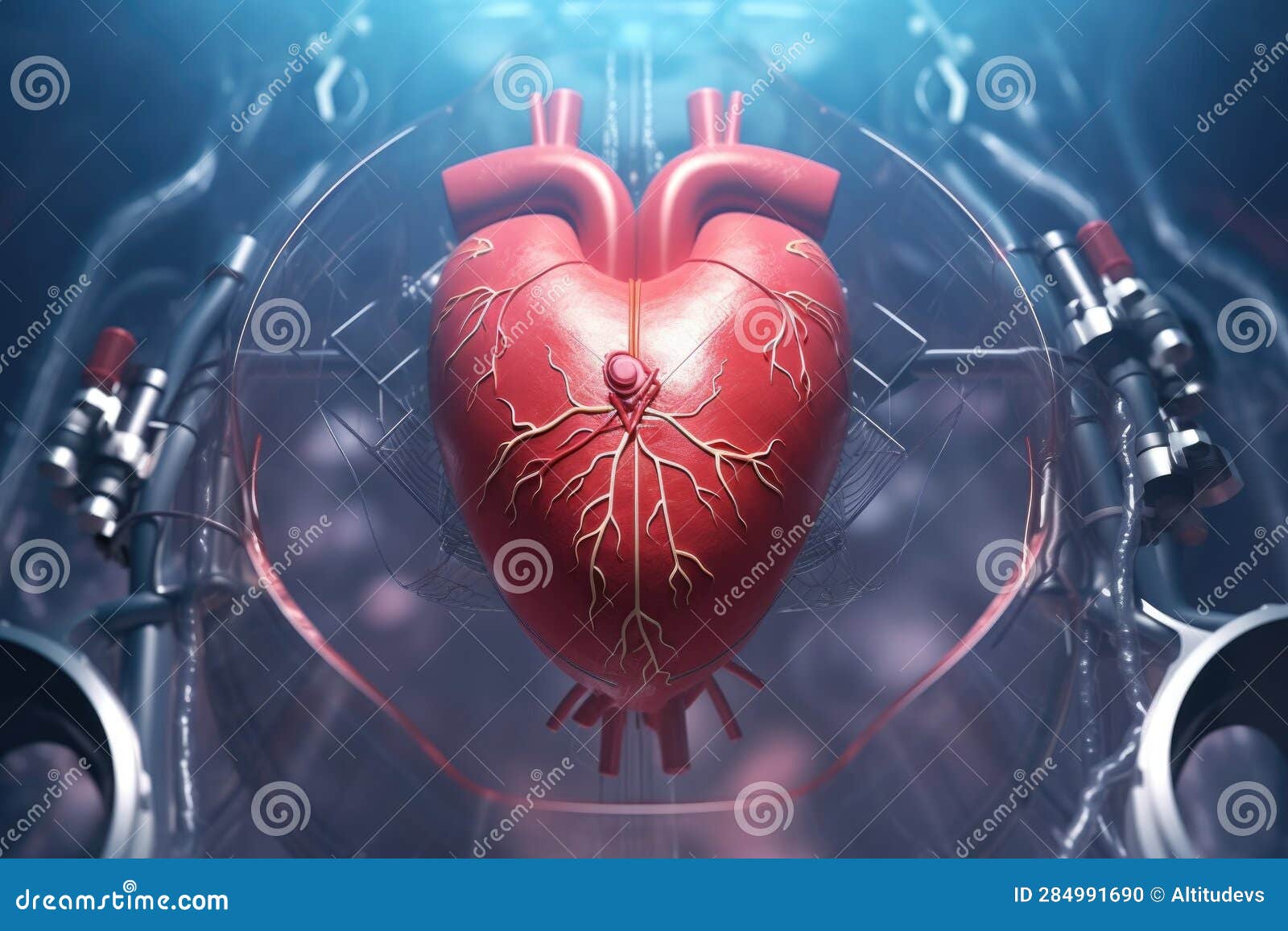 Roboticassisted Heart Valve Technology Stock Illustration