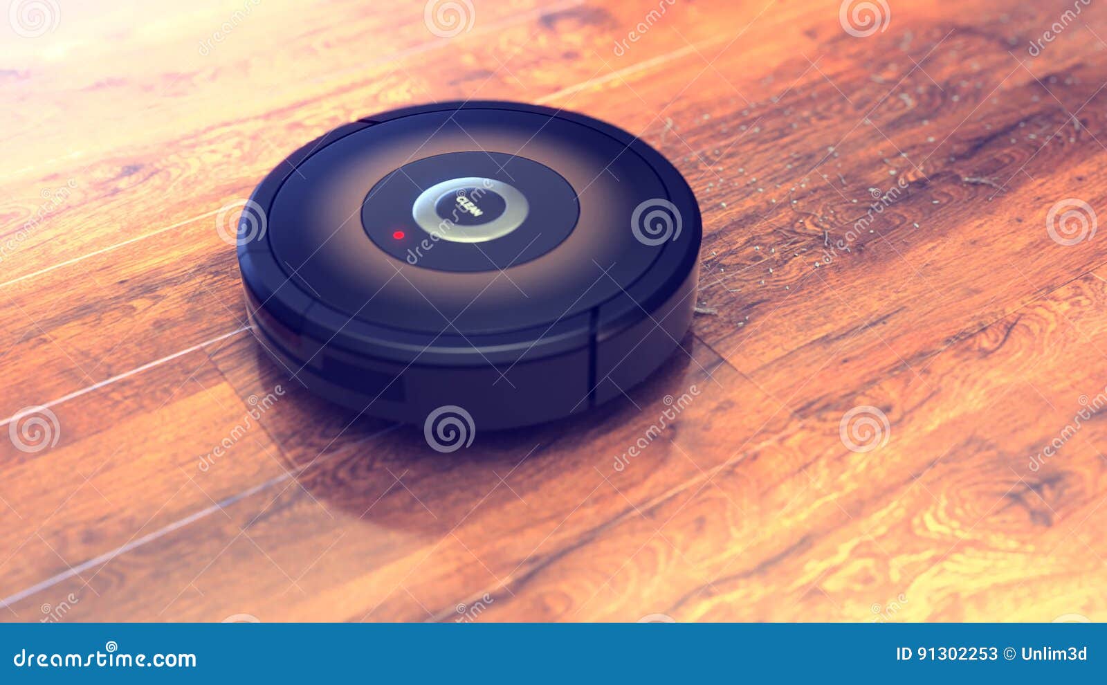 Robotic Vacuum Cleaner .smart Cleaning Technology Isolated. 3d