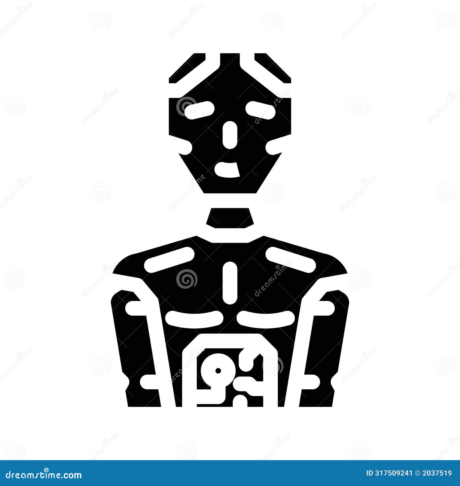 robotics tech enthusiast glyph icon  