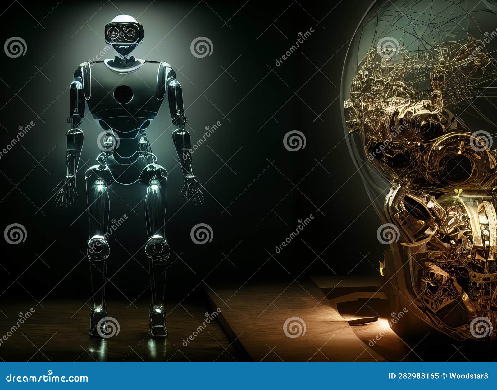 Robots. Futuristic Interpretation Future 2025.Generation of Robots