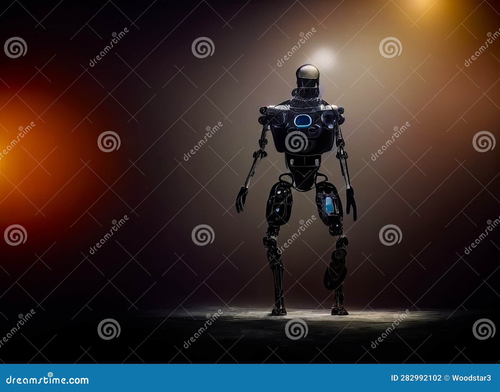 Robots. Futuristic Interpretation Future 2025. Illustration Stock