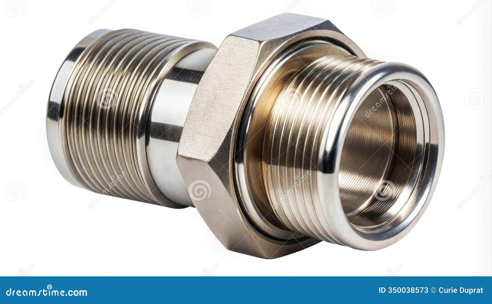 durable stainless steel water tank connector with rubber gasket for industrial and residential applications
