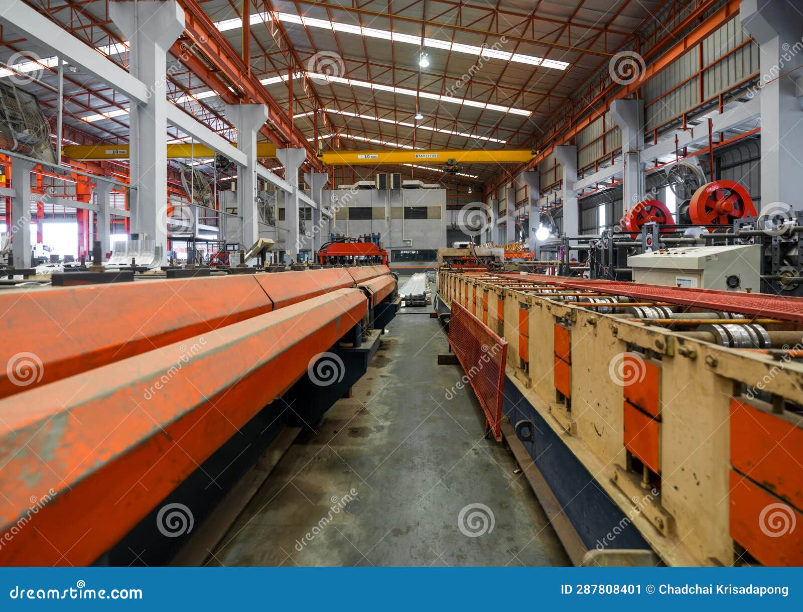 A Robust Industrial Machine Engaged in the Process of Manufacturing