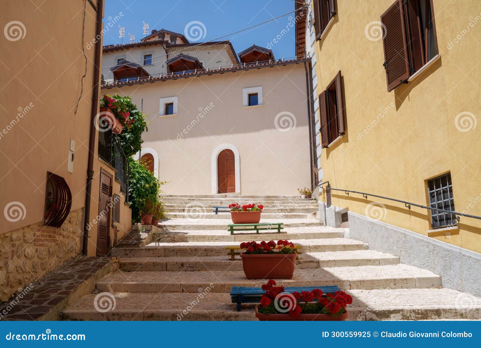 rocca di cambio, old town in abruzzo, italy