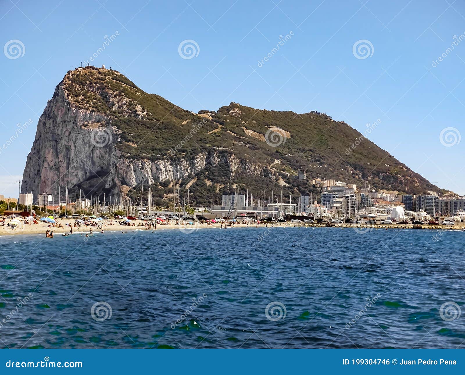A Rocha De Gibraltar De La Linea Cadiz Foto Editorial - Imagem de céu,  férias: 199304746