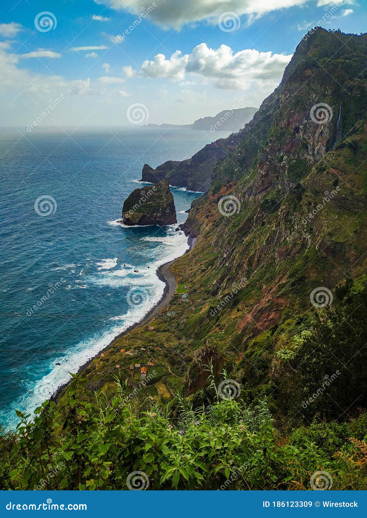 rocha do navio rock, located in santana (madeira island)