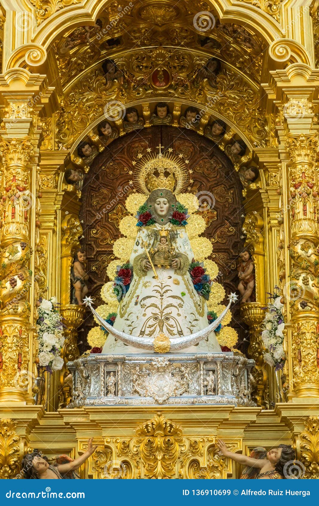 rocio virgin in huelva, famous procession