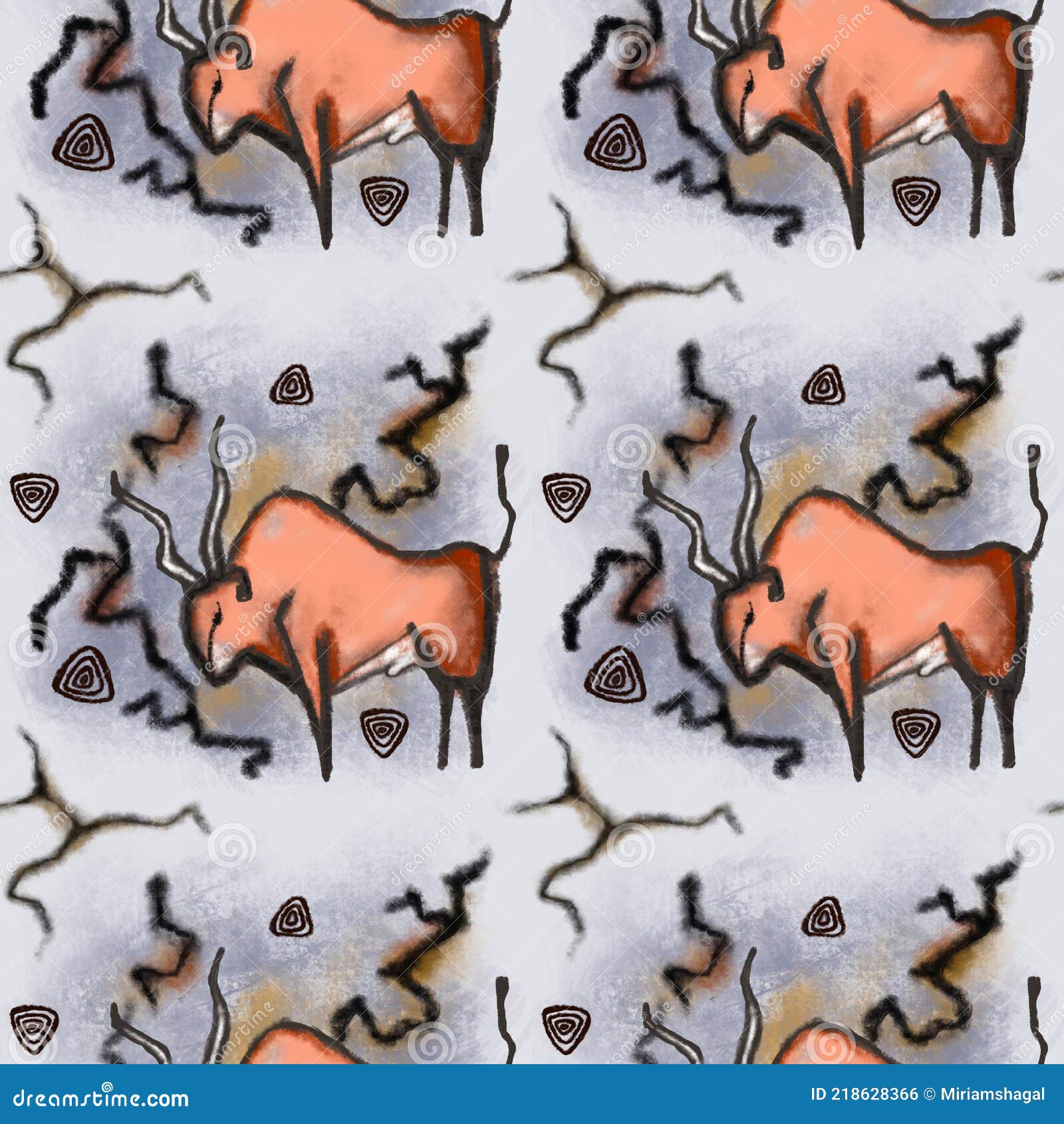 Rock Art Bull, Seamless Pattern, Abstract Wallpaper Stock Illustration - Illustration of modern, grunge: 218628366 Rock Art Bull, Seamless Pattern, Abstract Wallpaper Stock Illustration - Illustration of modern, grunge: 218628366