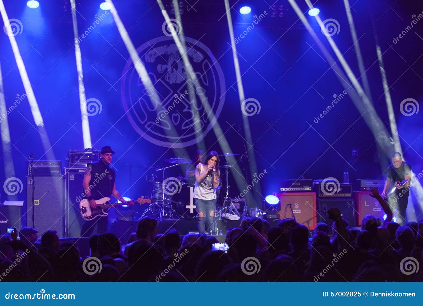 Rock Band Live Concert on Stage Editorial Image Image of blue, live 67002825