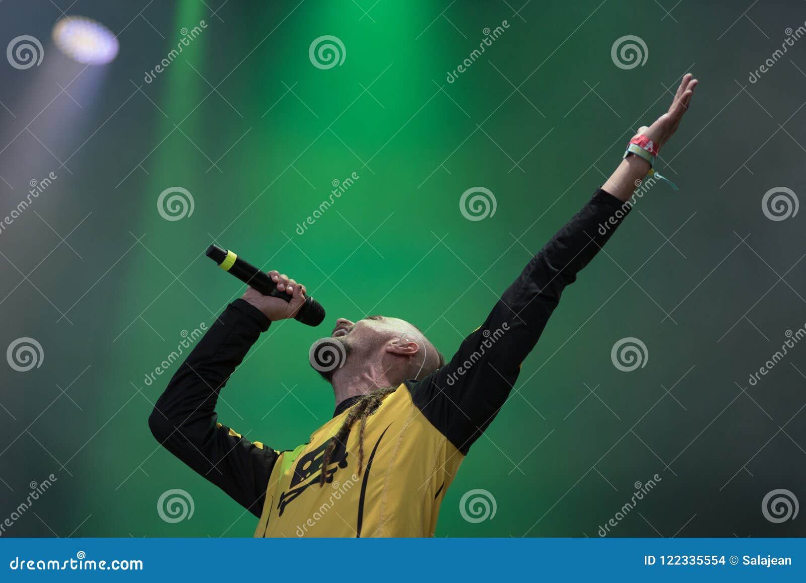 Rock Band Playing Live Concert Editorial Stock Image - Image of happy