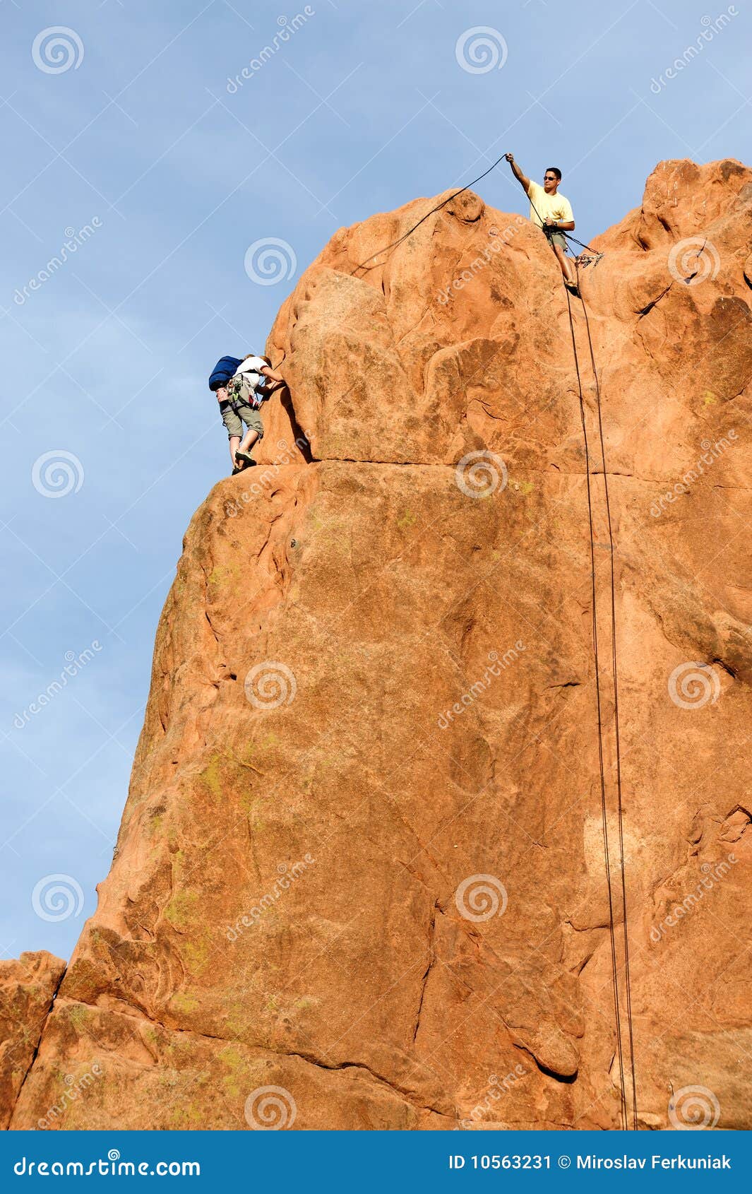 Rock Climber stock image. Image of climbing, mountain 10563231
