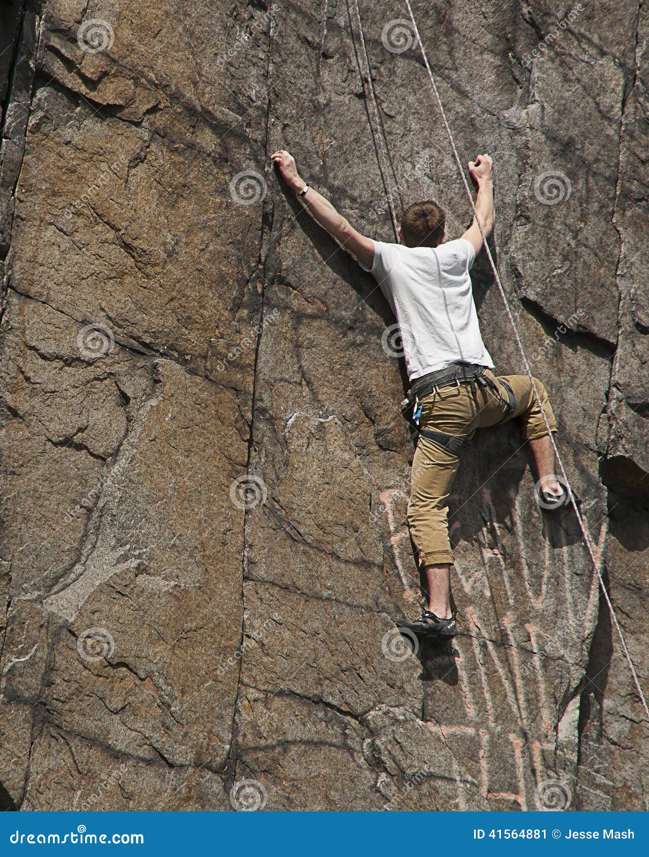 Rock climber editorial photo. Image of rocks, materials 41564881