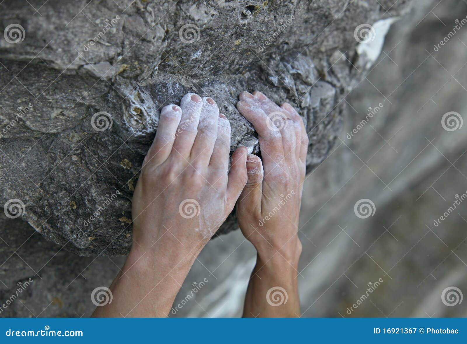 Rock Climber S Hands on Handhold Stock Image Image of boulder