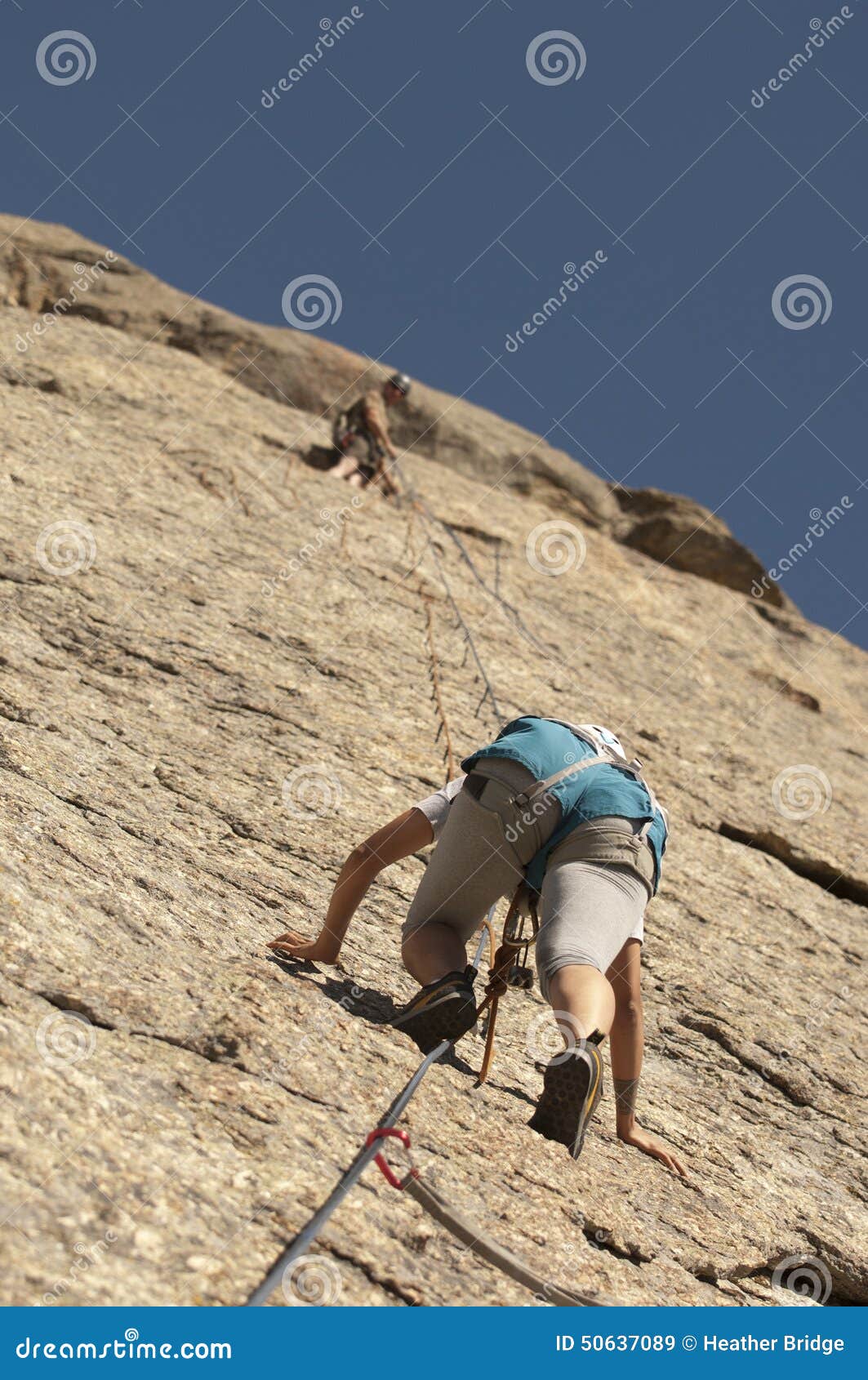 Rock Climbing stock image. Image of woman, face, climbingshoes 50637089
