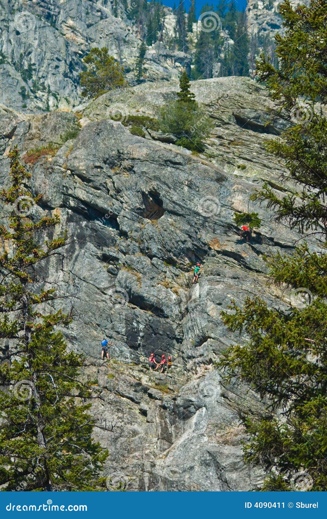 Rock Climbing, Grand Teton, Wyoming, Stock Image Image of sport