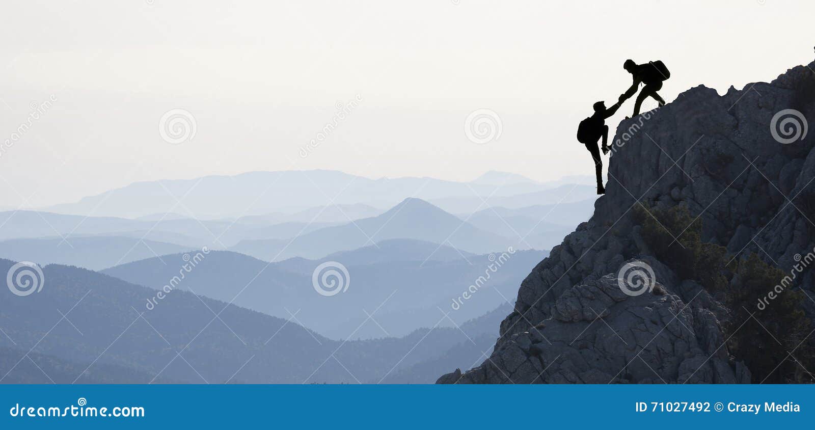 Team Spirit & Climbers in Mountains & Success Stock Photo Image of climbers, cliff 71027492