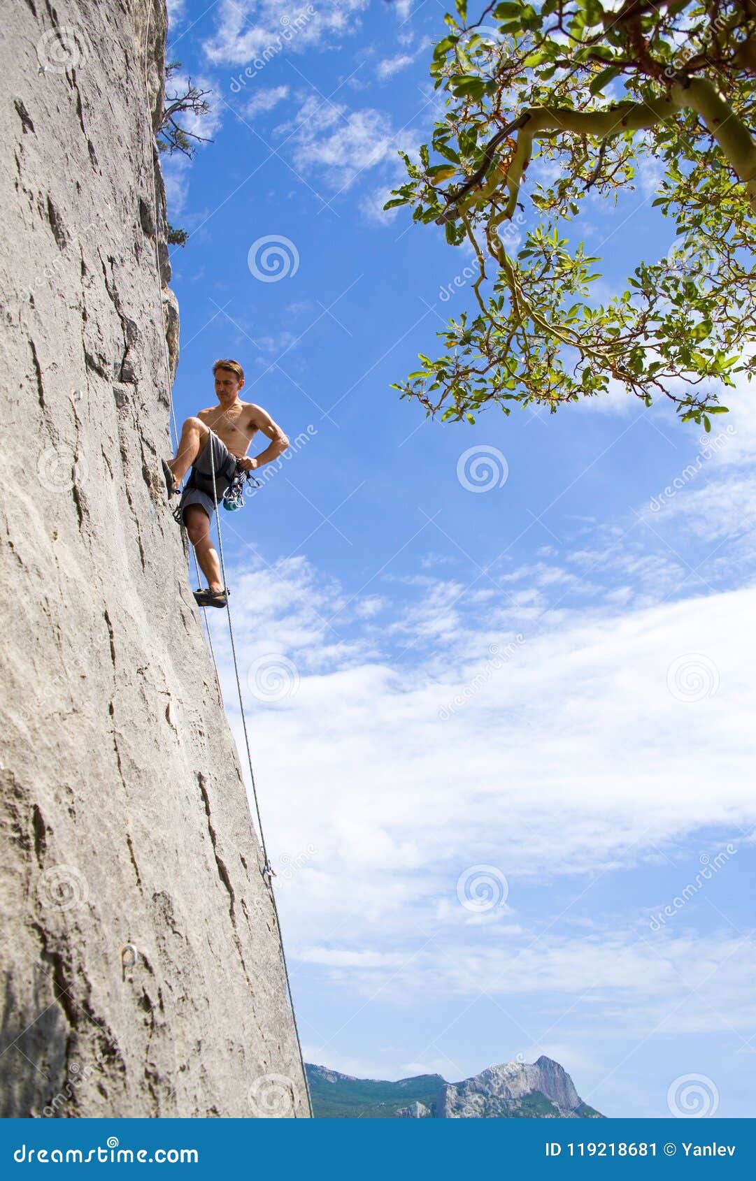 Rock Climbing Training stock image. Image of active 119218681
