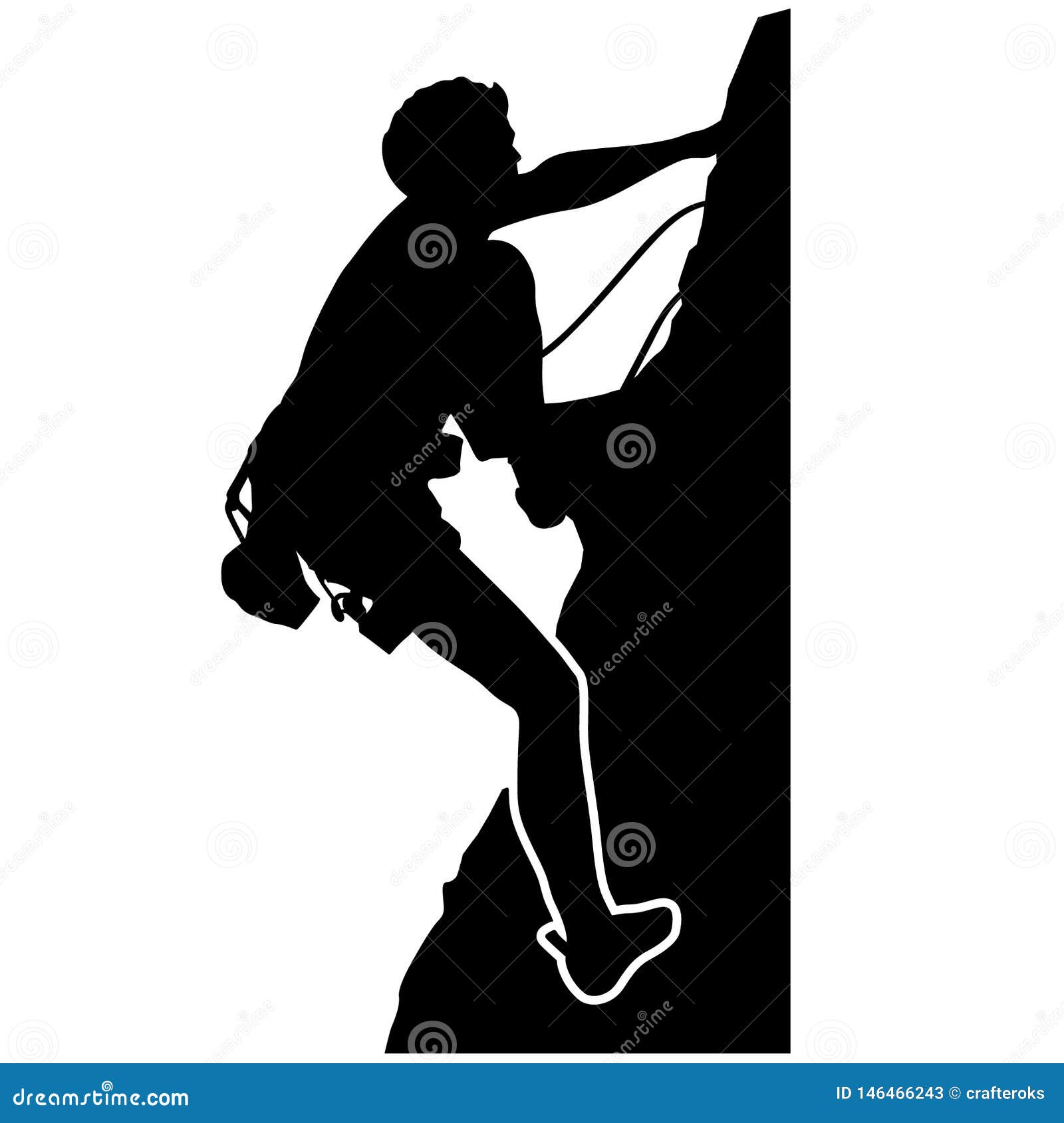 Download Rock Climbing Vector Silhouettes Hand Drawn, Vector, Eps ...