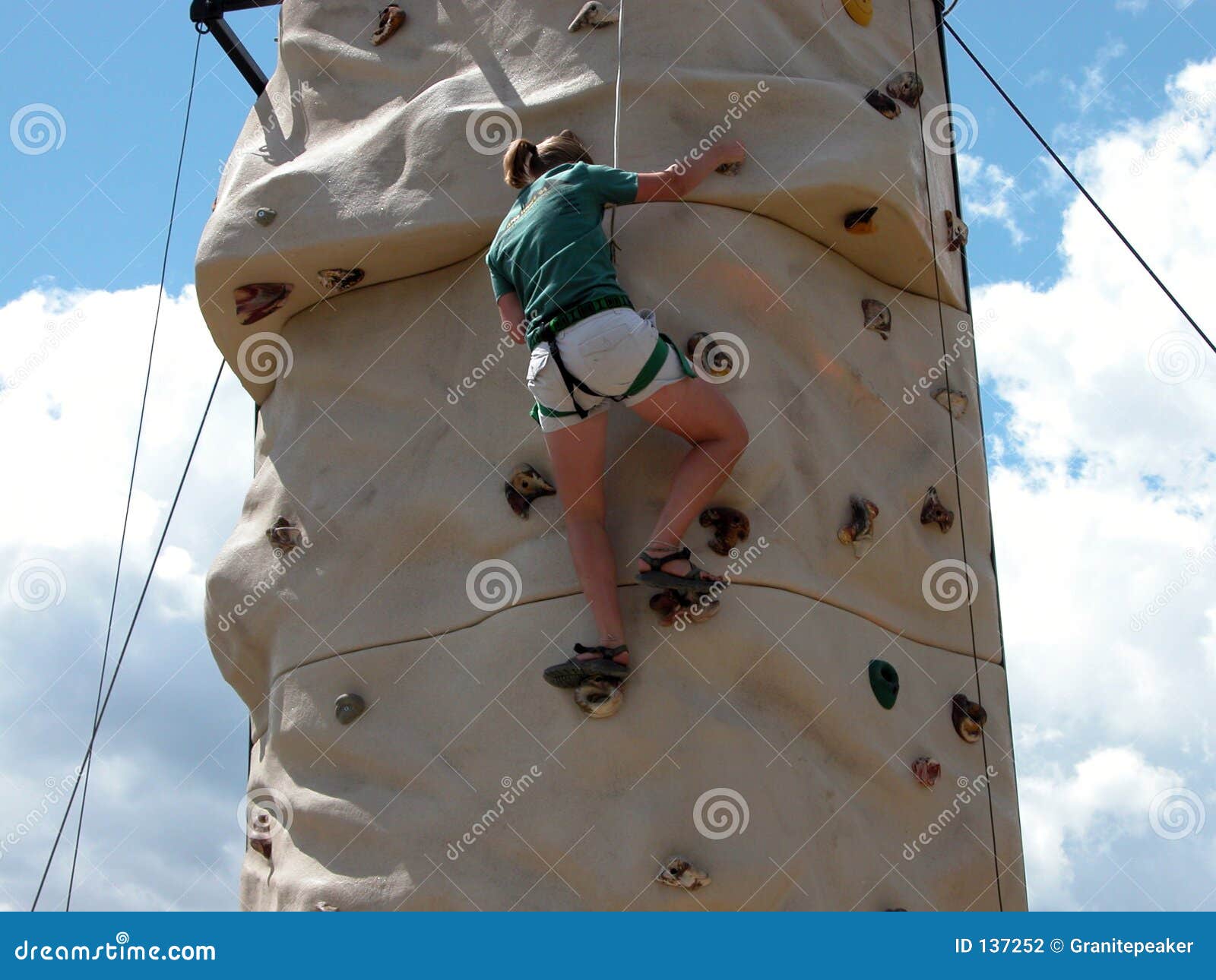 rock climbing wall