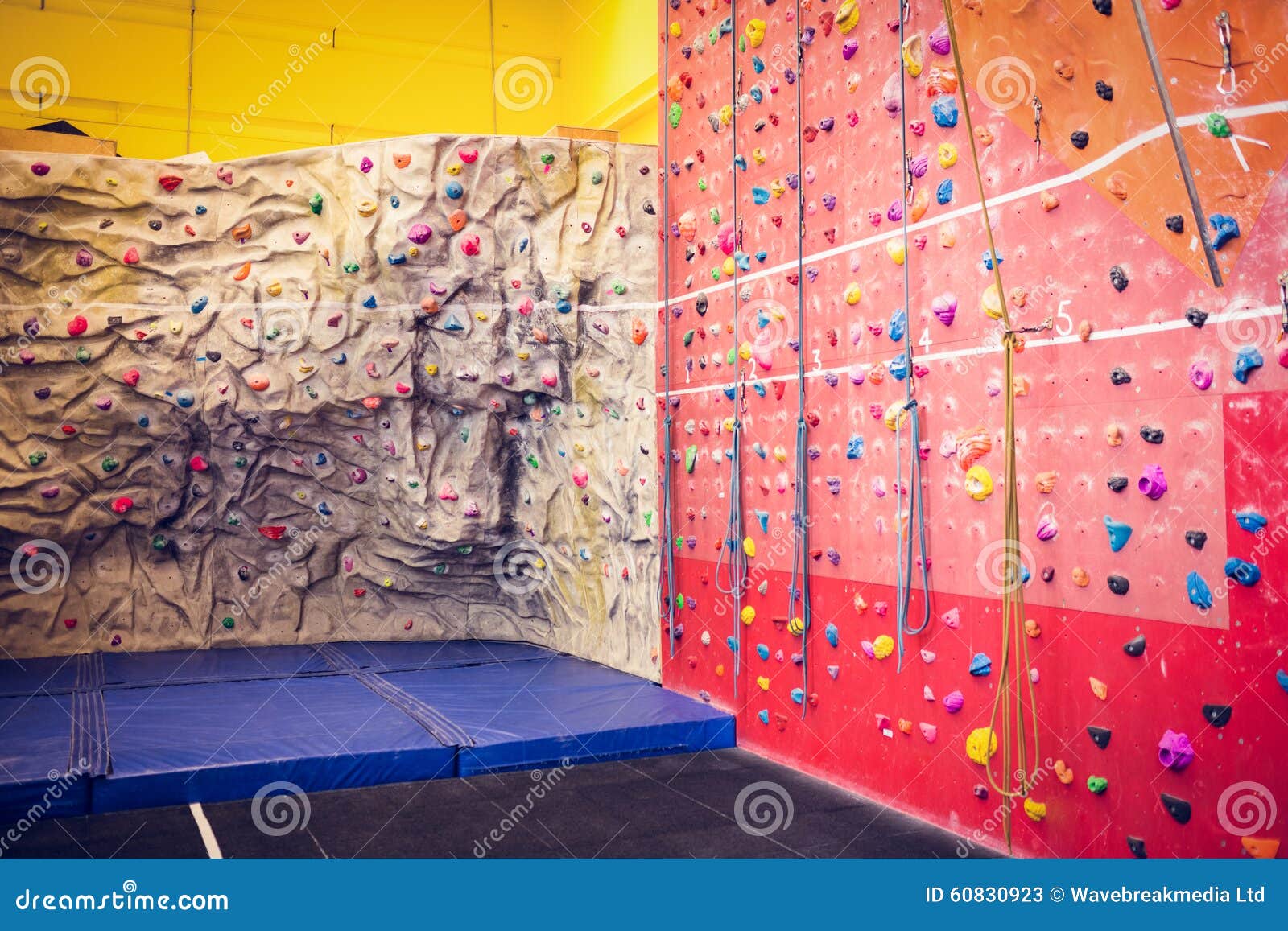Rock climbing wall stock image. Image of rock, activity 60830923