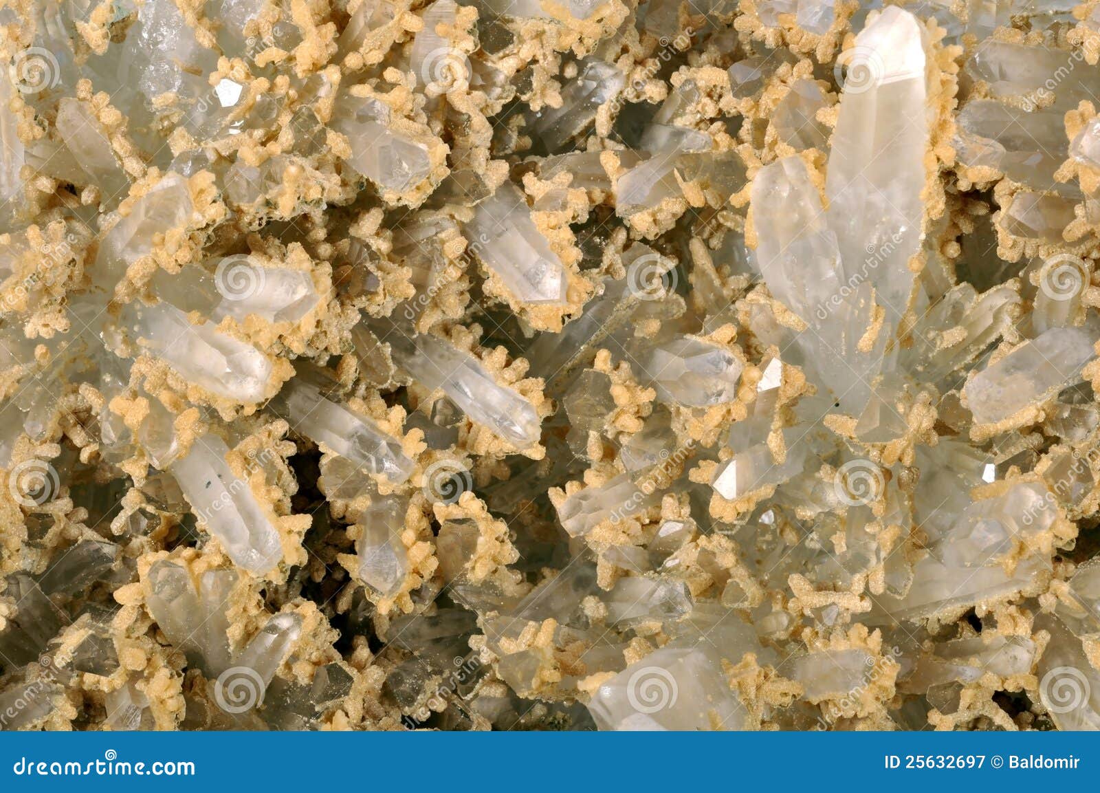 Rock Crystal with Limestone Stock Image Image of silicon, colors