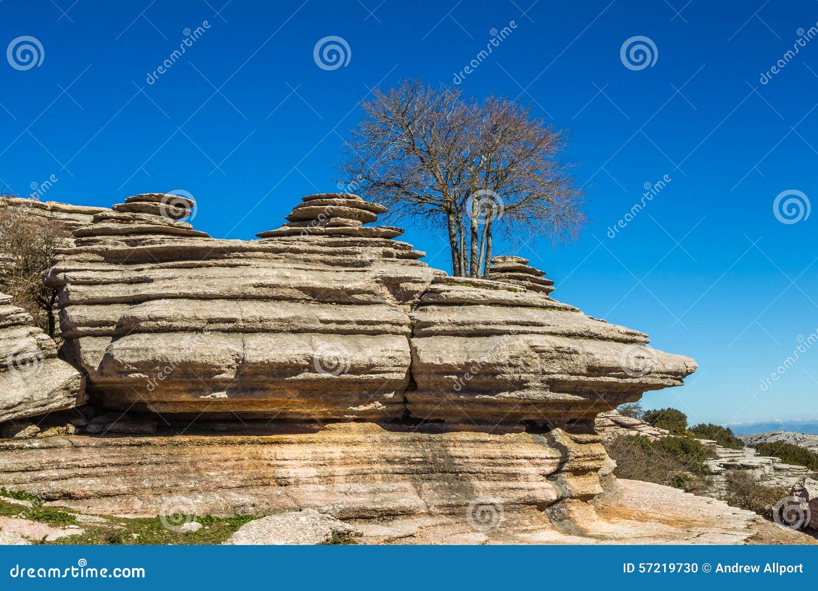 rock formations of torcal de antequera