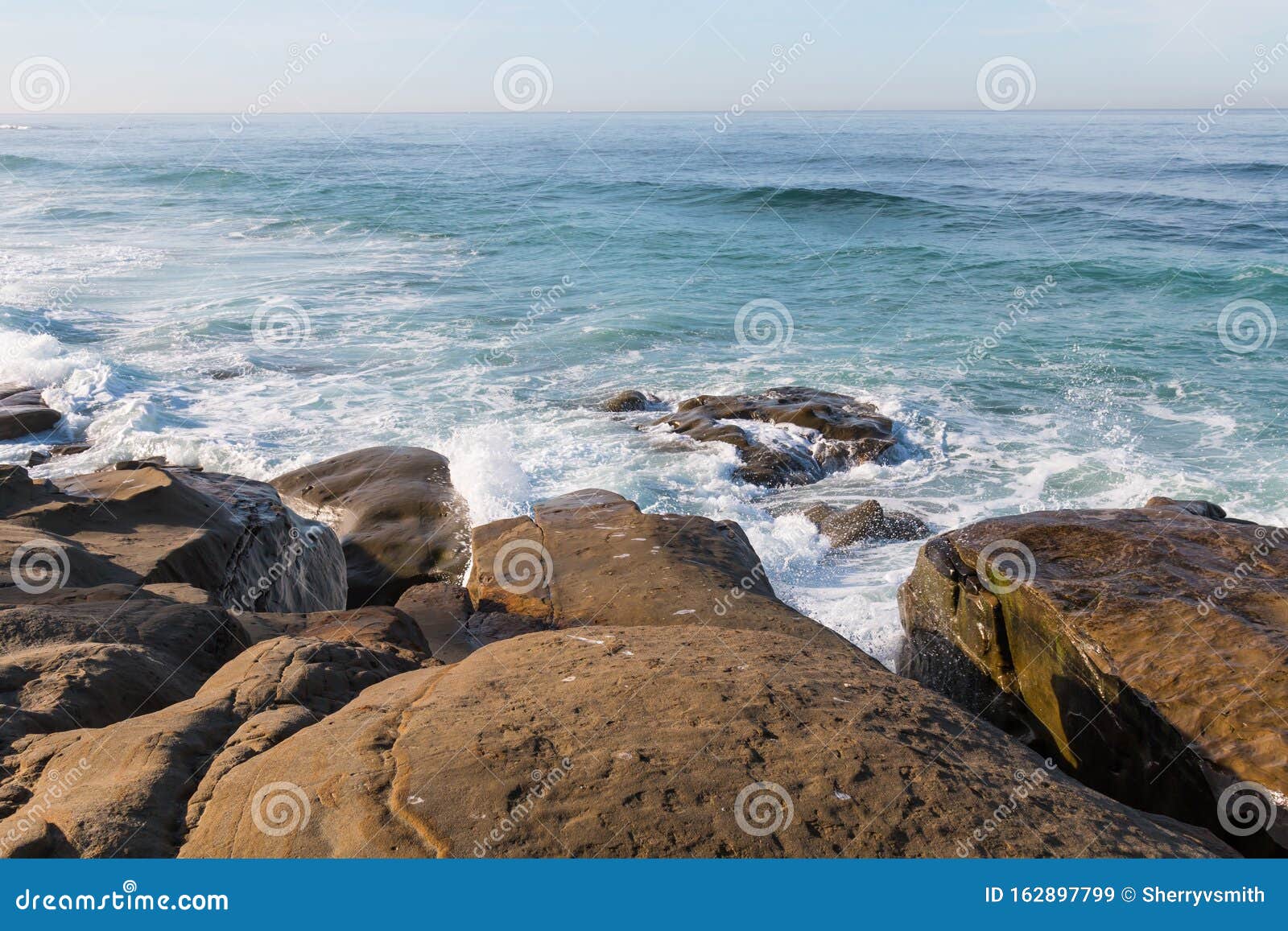 Rock Formations On Windansea Beach In San Diego Stock Image Image Of Pacific Relaxation