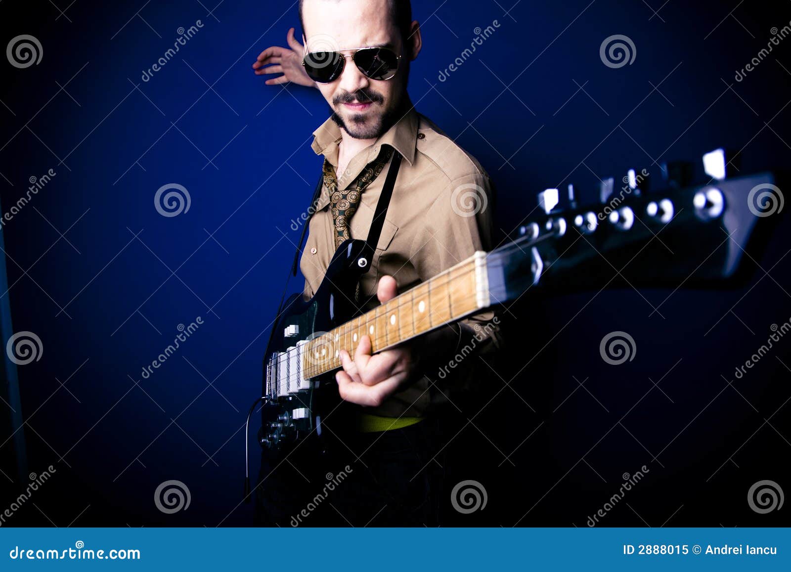 Rock guitar player stock image. Image of rockstar, musician 2888015