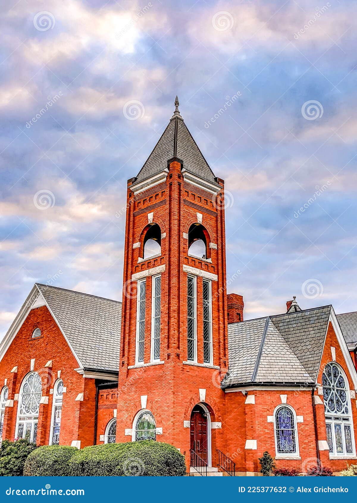 Rock Hill South Carolina Downtown in the Morning Stock Photo Image of