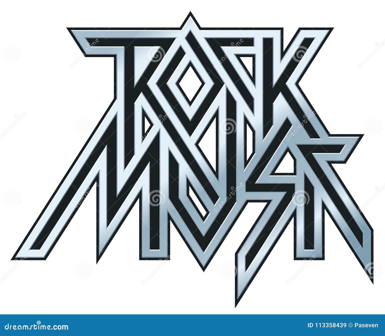 Rock Music - Vector Metal Logo, Emblem, Label Stock Vector ...