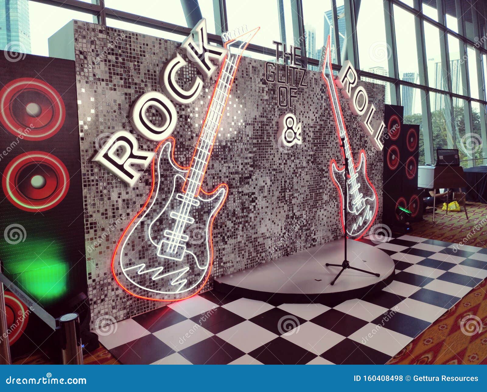 Rock And Roll Glitter Photowall Editorial Stock Photo