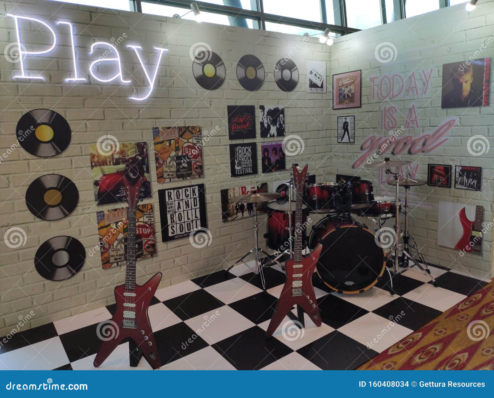 Rock And Roll Photowall Editorial Stock Image Image Of