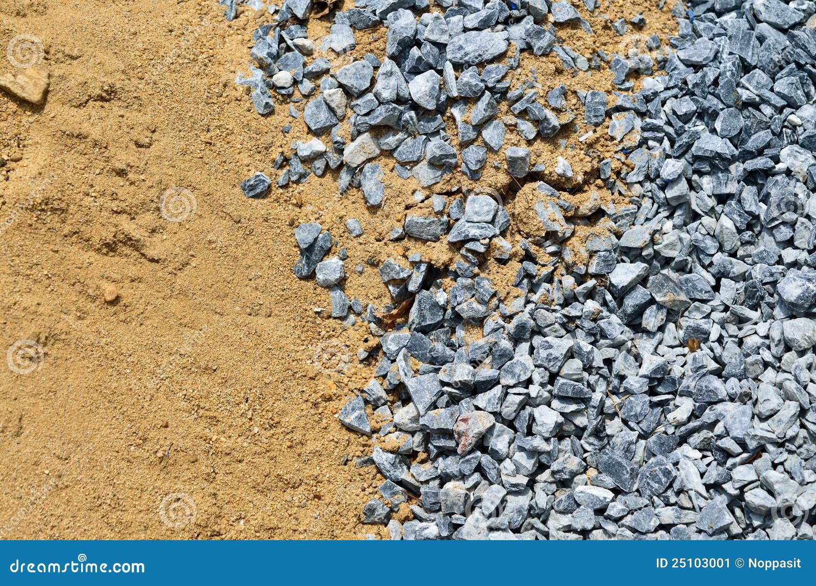 Rock and sand for building stock image. Image of stone 25103001