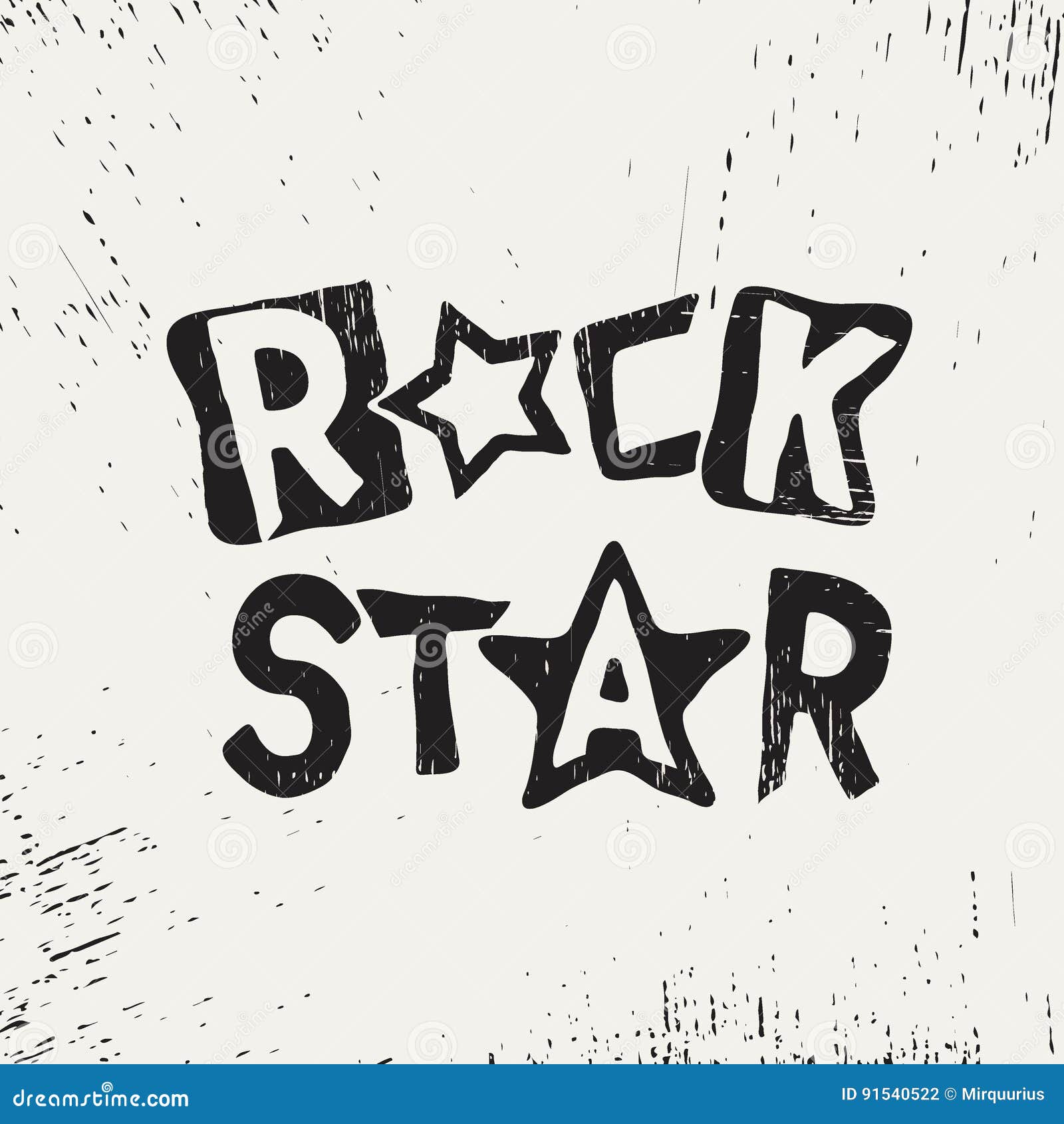 Rock star grunge text stock vector. Illustration of abstract - 91540522