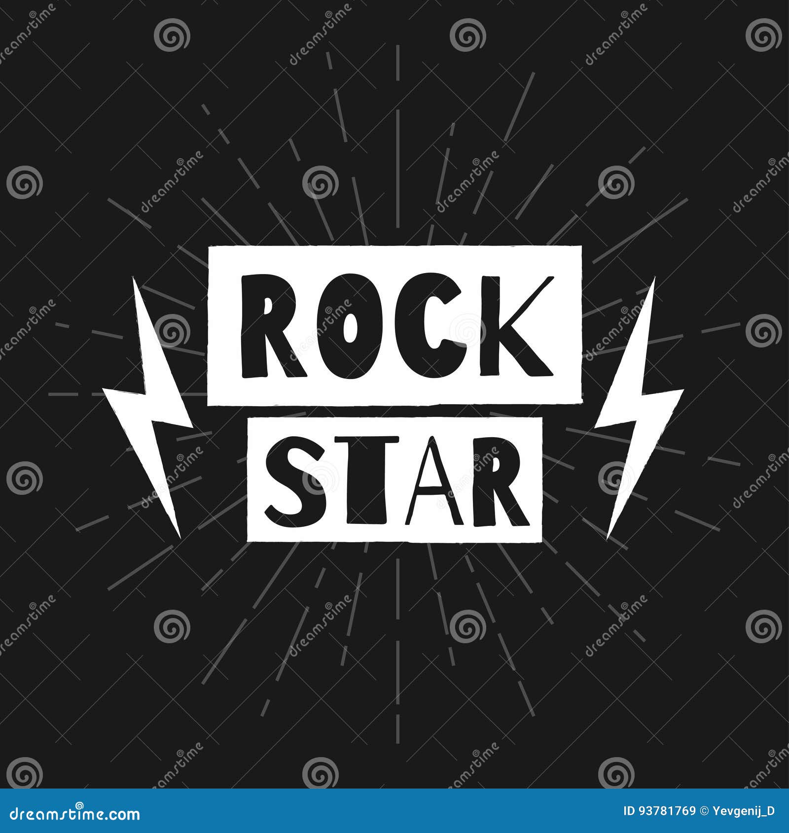 Rock Star. Rock Festival Poster Stock Vector - Illustration of hard ...
