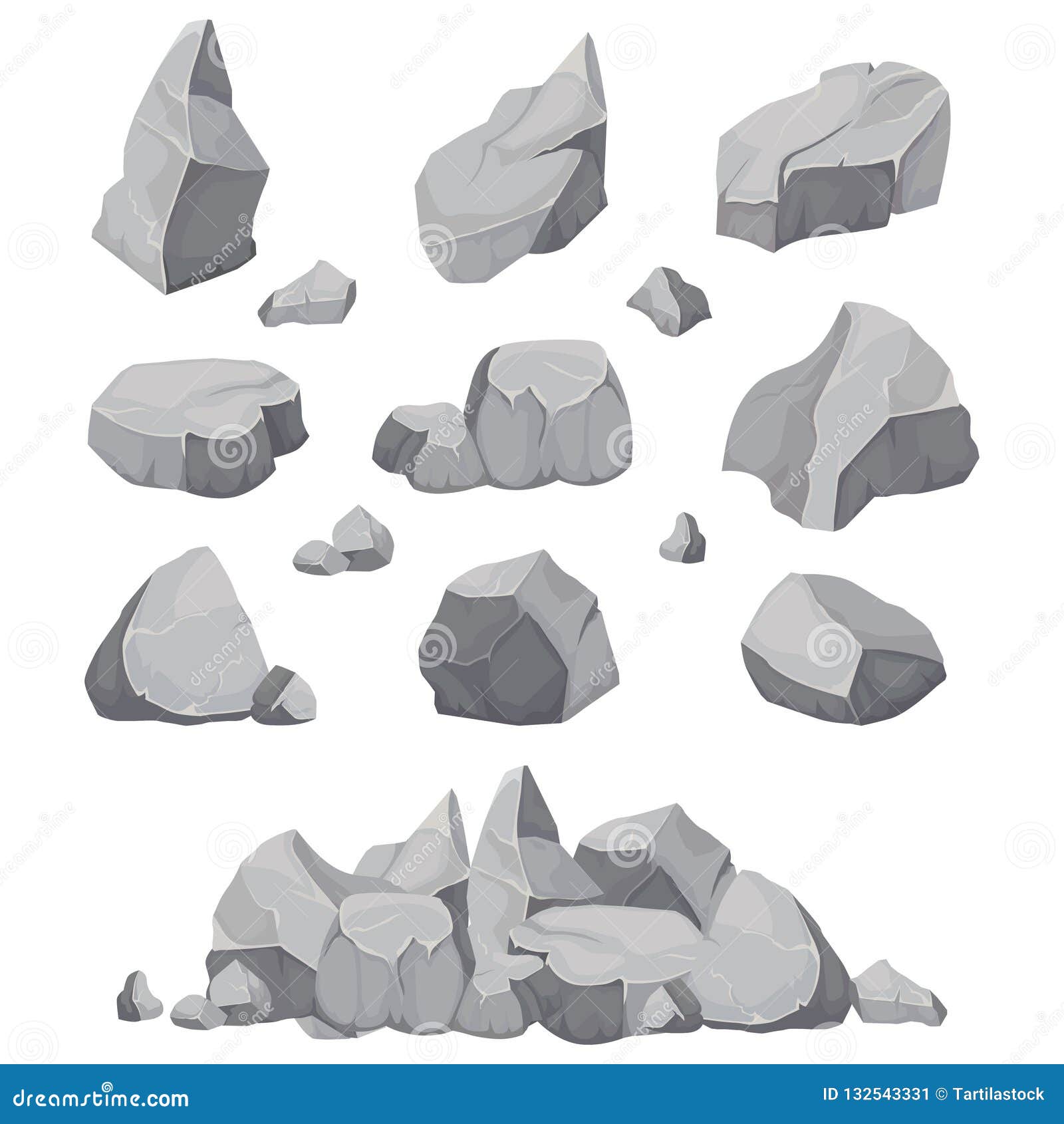 rock stones. graphite stone, coal and rocks pile   