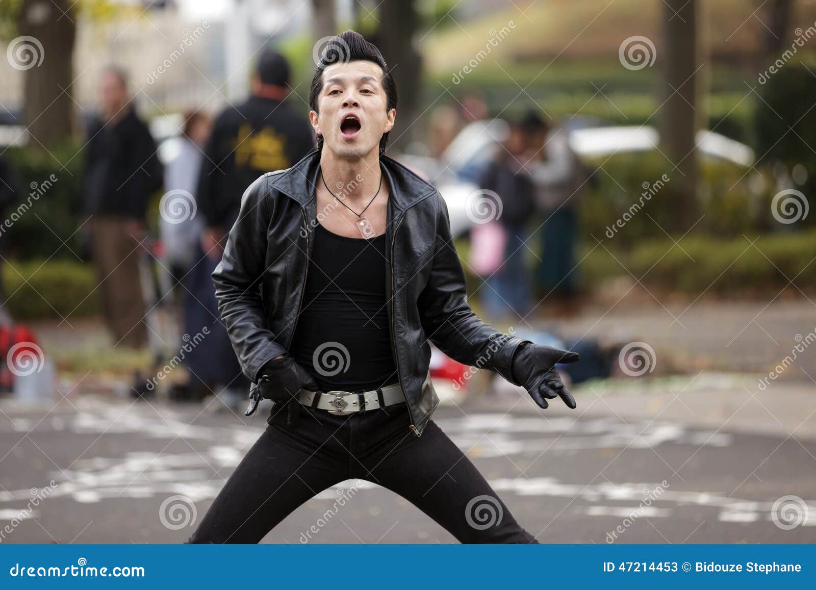 Rockabilly Japanese dancer editorial stock photo. Image of 